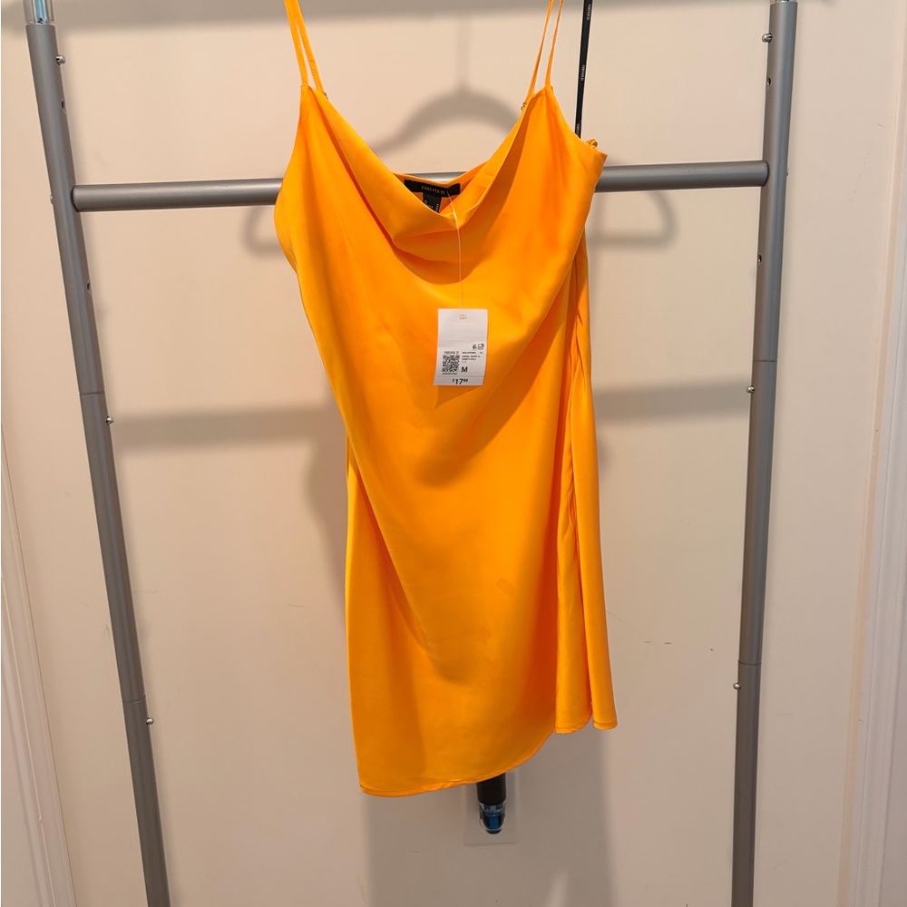 Elegant Yellow Slip Dress